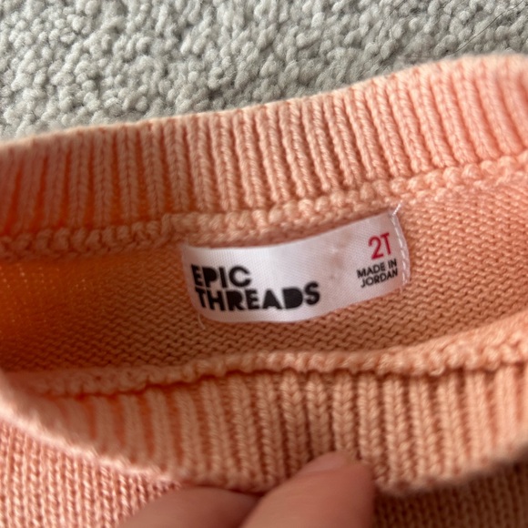 Epic Threads Butterfly Patterned Pink Sweater 2T - Picture 3 of 5